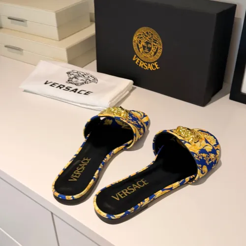 Replica Versace Slippers For Women #1482054 $82.00 USD for Wholesale