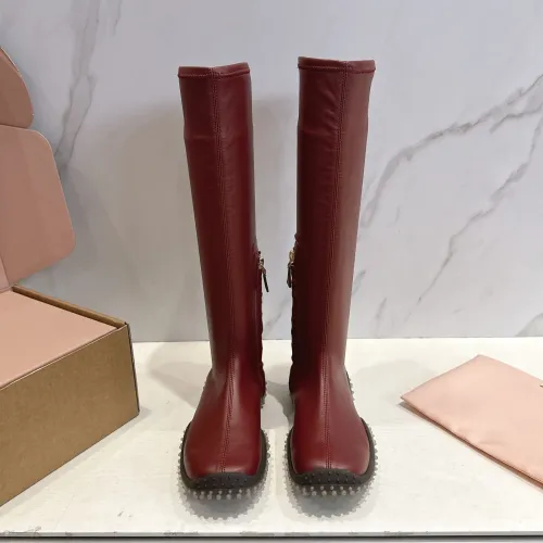 Replica MIU MIU Boots For Women #1482078 $105.00 USD for Wholesale