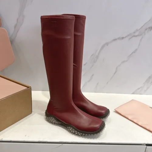 Replica MIU MIU Boots For Women #1482078 $105.00 USD for Wholesale