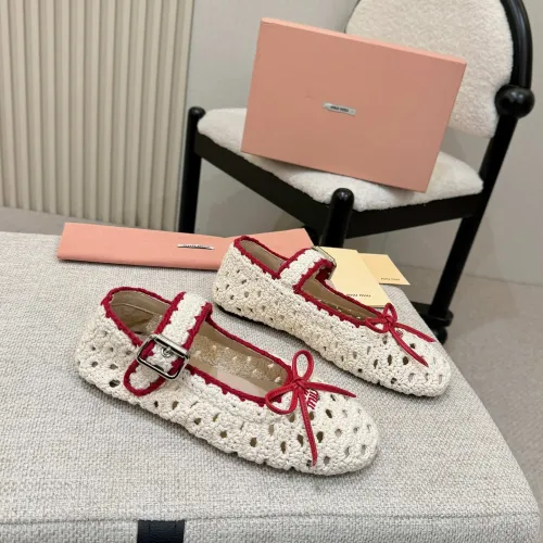 Replica MIU MIU Flat Shoes For Women #1482088 $98.00 USD for Wholesale