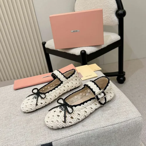 Cheap MIU MIU Flat Shoes For Women #1482089, $$98.00 USD On MIU MIU Flat Shoes