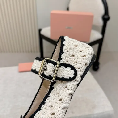 Replica MIU MIU Flat Shoes For Women #1482089 $98.00 USD for Wholesale