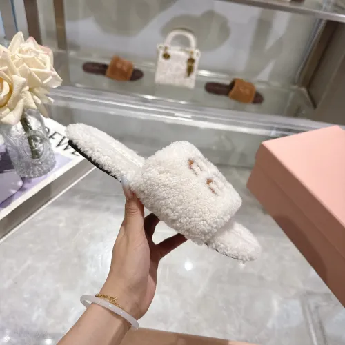 Replica MIU MIU Slippers For Women #1482315 $88.00 USD for Wholesale