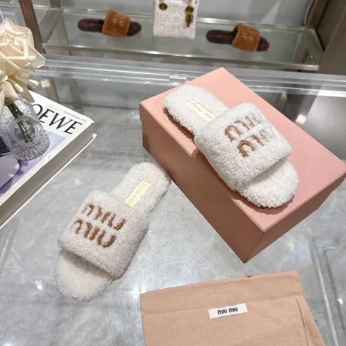 Replica MIU MIU Slippers For Women #1482315 $88.00 USD for Wholesale