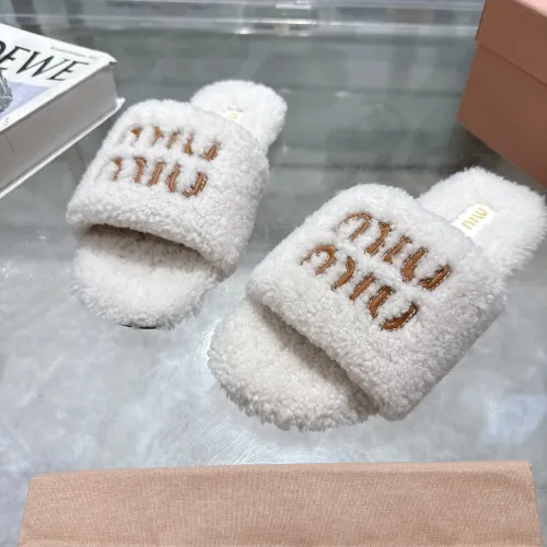Replica MIU MIU Slippers For Women #1482315 $88.00 USD for Wholesale