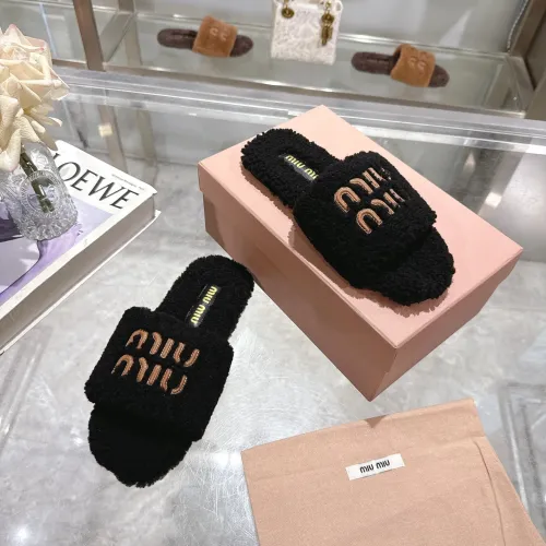 Replica MIU MIU Slippers For Women #1482316 $88.00 USD for Wholesale