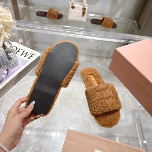 Replica MIU MIU Slippers For Women #1482317 $88.00 USD for Wholesale