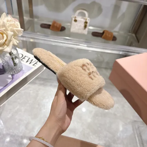 Replica MIU MIU Slippers For Women #1482318 $88.00 USD for Wholesale