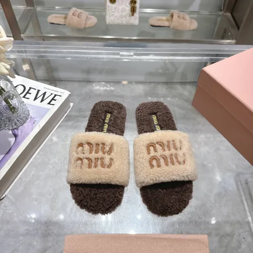Replica MIU MIU Slippers For Women #1482319 $88.00 USD for Wholesale