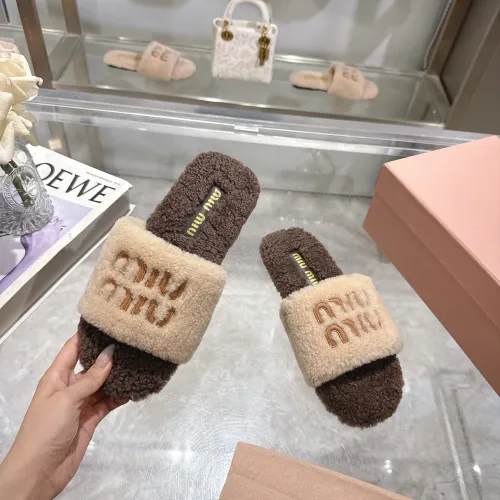 Replica MIU MIU Slippers For Women #1482319 $88.00 USD for Wholesale