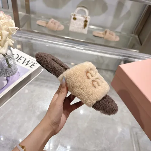 Replica MIU MIU Slippers For Women #1482319 $88.00 USD for Wholesale