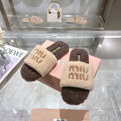 Replica MIU MIU Slippers For Women #1482319 $88.00 USD for Wholesale