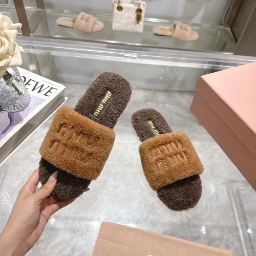 Replica MIU MIU Slippers For Women #1482320 $88.00 USD for Wholesale