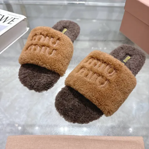 Replica MIU MIU Slippers For Women #1482320 $88.00 USD for Wholesale