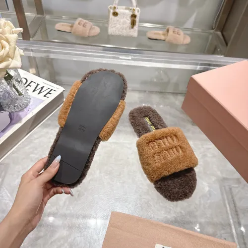 Replica MIU MIU Slippers For Women #1482320 $88.00 USD for Wholesale