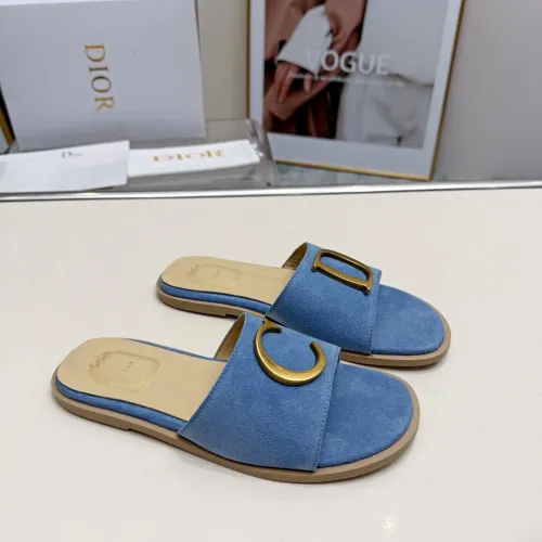 Replica Christian Dior Slippers For Women #1482434 $82.00 USD for Wholesale