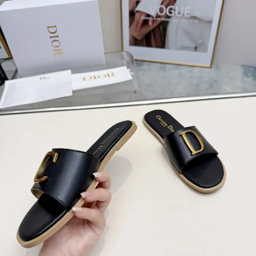 Replica Christian Dior Slippers For Women #1482438 $82.00 USD for Wholesale