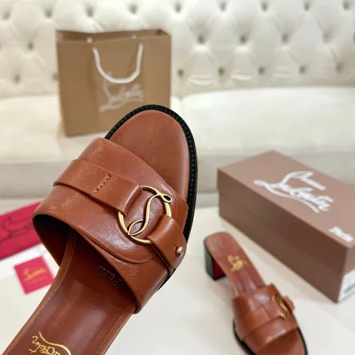 Replica Christian Louboutin CL Slippers For Women #1482467 $98.00 USD for Wholesale