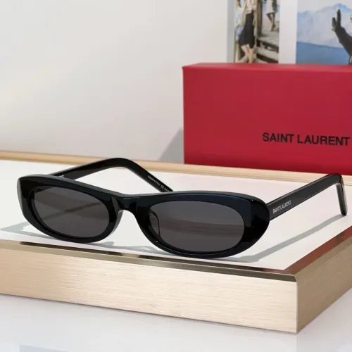 Cheap Yves Saint Laurent YSL AAA Quality Sunglasses #1482693, $$64.00 USD On Yves Saint Laurent YSL AAA Quality Sunglasses