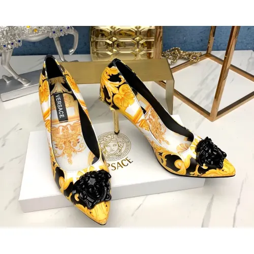 Replica Versace High-Heeled Shoes For Women #1482837 $82.00 USD for Wholesale