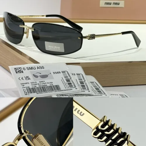 Cheap MIU MIU AAA Quality Sunglasses #1482887, $$68.00 USD On MIU MIU AAA Sunglasses