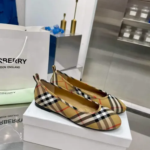 Replica Burberry Flat Shoes For Women #1482950 $85.00 USD for Wholesale