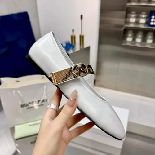 Replica Burberry Flat Shoes For Women #1482951 $85.00 USD for Wholesale