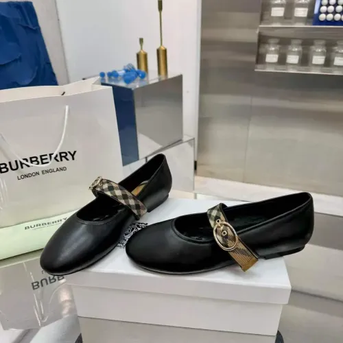 Replica Burberry Flat Shoes For Women #1482952 $85.00 USD for Wholesale