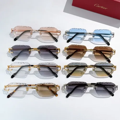 Replica Cartier AAA Quality Sunglassess #1483036 $60.00 USD for Wholesale