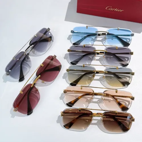 Replica Cartier AAA Quality Sunglassess #1483053 $60.00 USD for Wholesale
