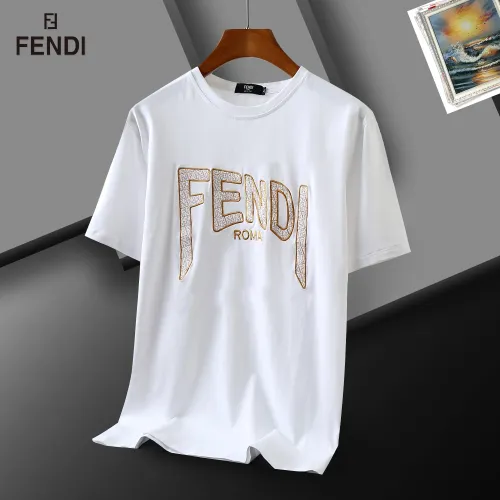 Cheap Fendi T-Shirts Short Sleeved For Men #1483406, $$29.00 USD On Fendi T-Shirts