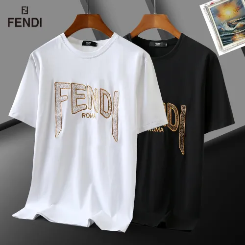 Replica Fendi T-Shirts Short Sleeved For Men #1483406 $29.00 USD for Wholesale