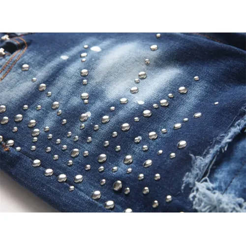 Replica Philipp Plein PP Jeans For Men #1483622 $48.00 USD for Wholesale