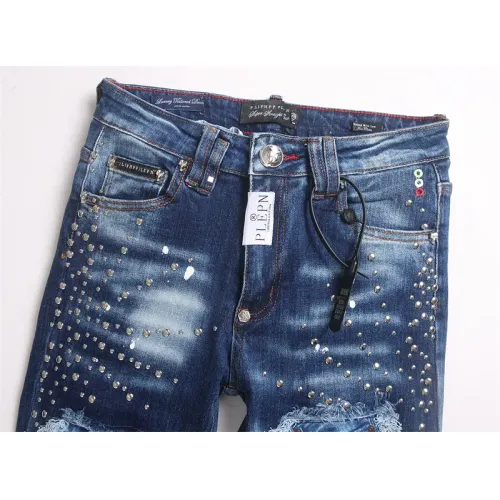 Replica Philipp Plein PP Jeans For Men #1483622 $48.00 USD for Wholesale