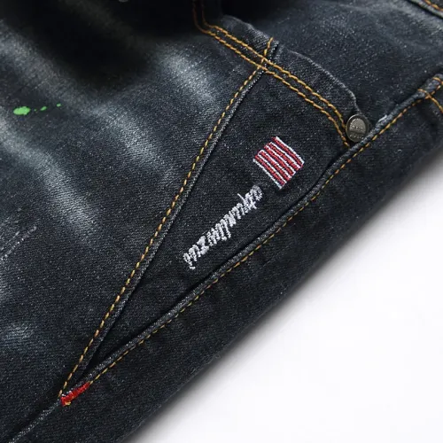 Replica Philipp Plein PP Jeans For Men #1483623 $48.00 USD for Wholesale