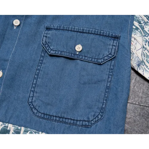 Replica Christian Dior Shirts Long Sleeved For Men #1483705 $45.00 USD for Wholesale