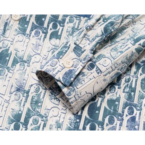 Replica Christian Dior Shirts Long Sleeved For Men #1483705 $45.00 USD for Wholesale