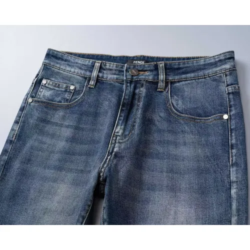Replica Fendi Jeans For Men #1483997 $45.00 USD for Wholesale