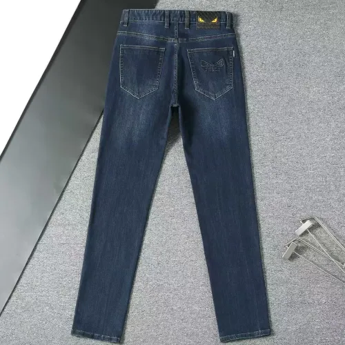 Replica Fendi Jeans For Men #1483998 $45.00 USD for Wholesale