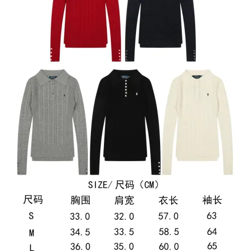 Replica Ralph Lauren Polo Sweaters Long Sleeved For Women #1484521 $52.00 USD for Wholesale