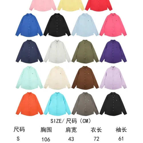 Replica Ralph Lauren Polo Shirts Long Sleeved For Unisex #1484573 $60.00 USD for Wholesale