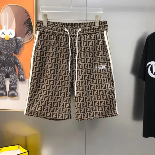 Replica Fendi Tracksuits Short Sleeved For Men #1484716 $88.00 USD for Wholesale