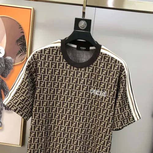 Replica Fendi Tracksuits Short Sleeved For Men #1484716 $88.00 USD for Wholesale