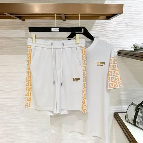 Replica Fendi Tracksuits Short Sleeved For Men #1484931 $112.00 USD for Wholesale