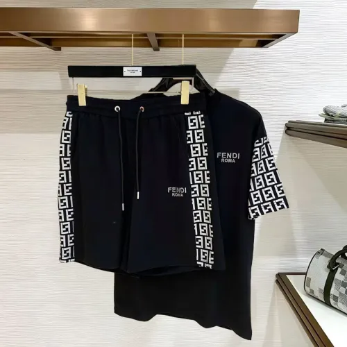 Replica Fendi Tracksuits Short Sleeved For Men #1484932 $112.00 USD for Wholesale