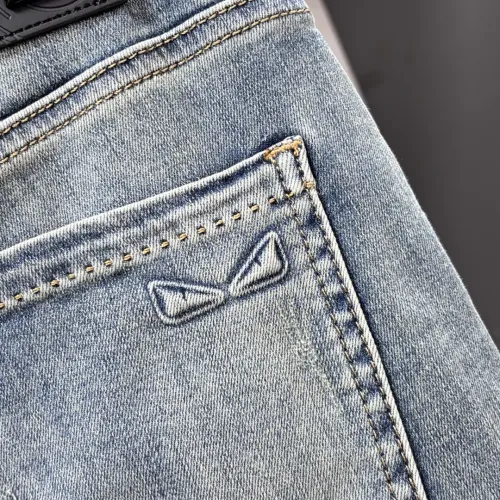Replica Fendi Jeans For Men #1484967 $80.00 USD for Wholesale